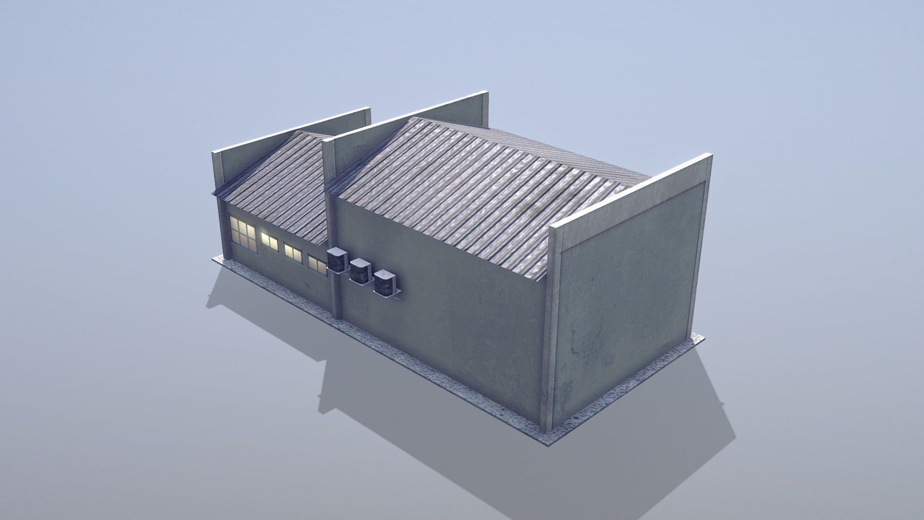 MilitaryBase PortoVelho Storage 03 Low-poly 3D model_3