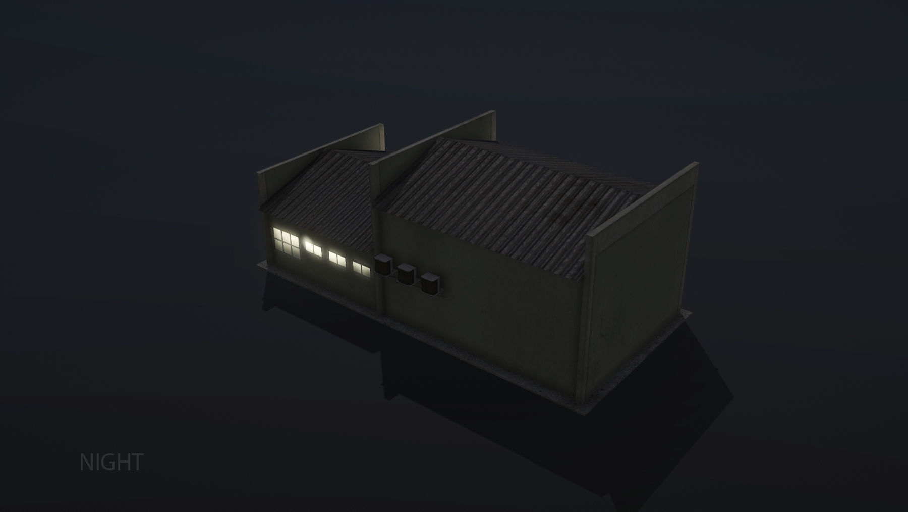 MilitaryBase PortoVelho Storage 03 Low-poly 3D model_11
