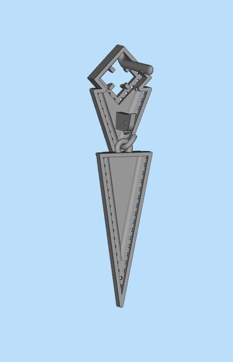 Women Earrings  with gems and diamonds 3dm stl vintage 3D print model_24