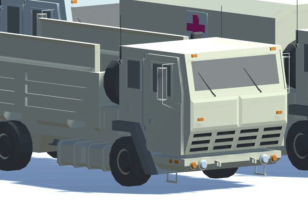 Military FMTV Vehicles  Low-poly 3D model_11