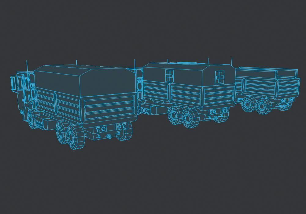 Military FMTV Vehicles  Low-poly 3D model_18