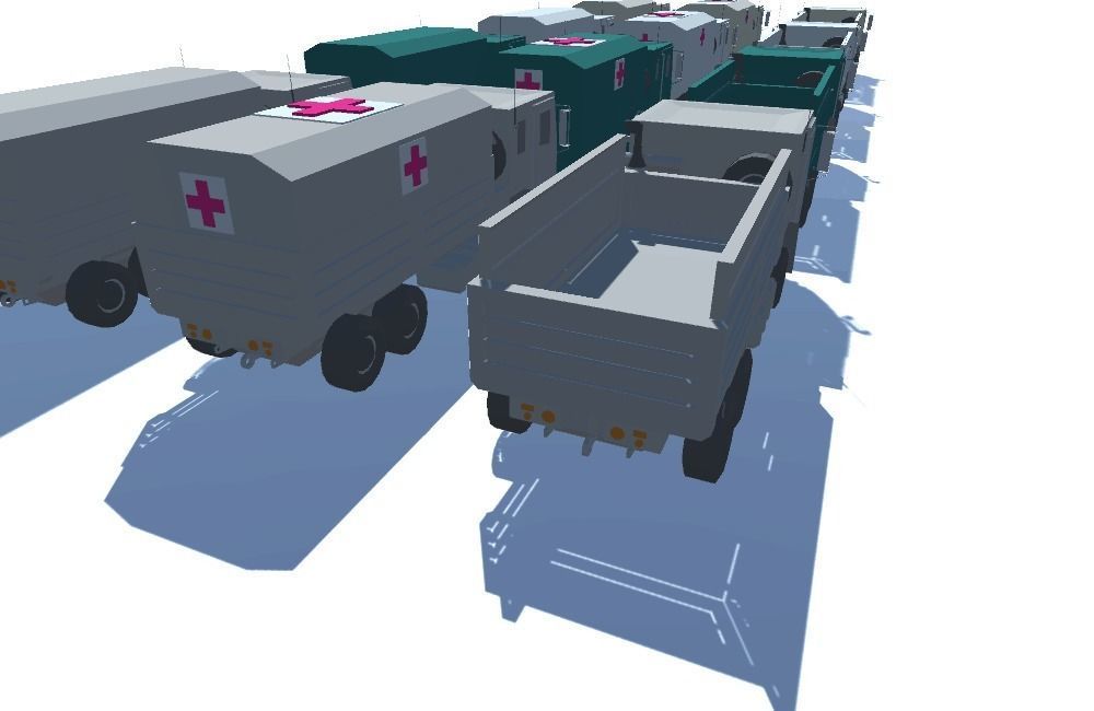 Military FMTV Vehicles  Low-poly 3D model_13