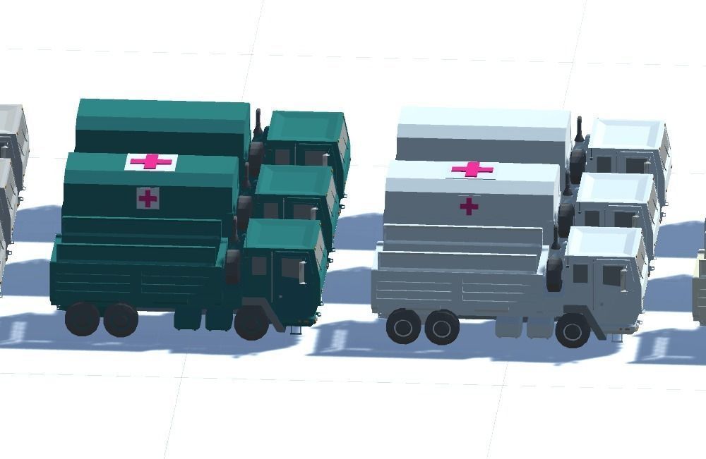 Military FMTV Vehicles  Low-poly 3D model_14