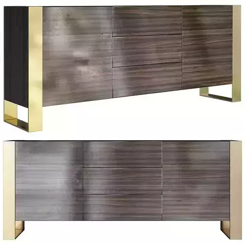 Selig Sideboard design by Currey  Company low poly 3d model