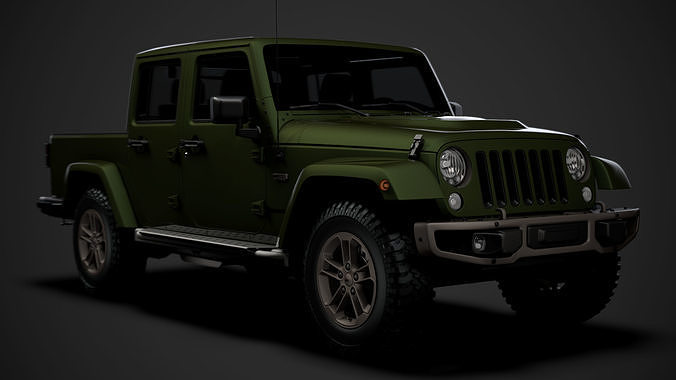 Jeep Gladiator 75th Anniversary JK 2018 3D model