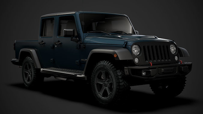 Jeep Gladiator Rubicon Recon JK 2018 3D model