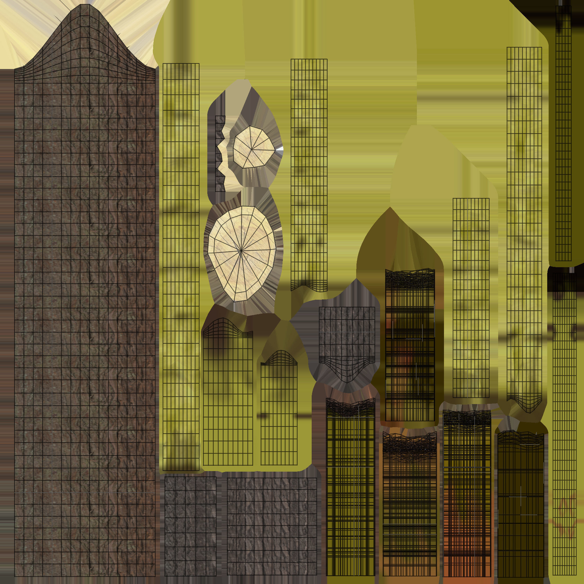 School Stationery with Mountain Ash Branch 3D model_9