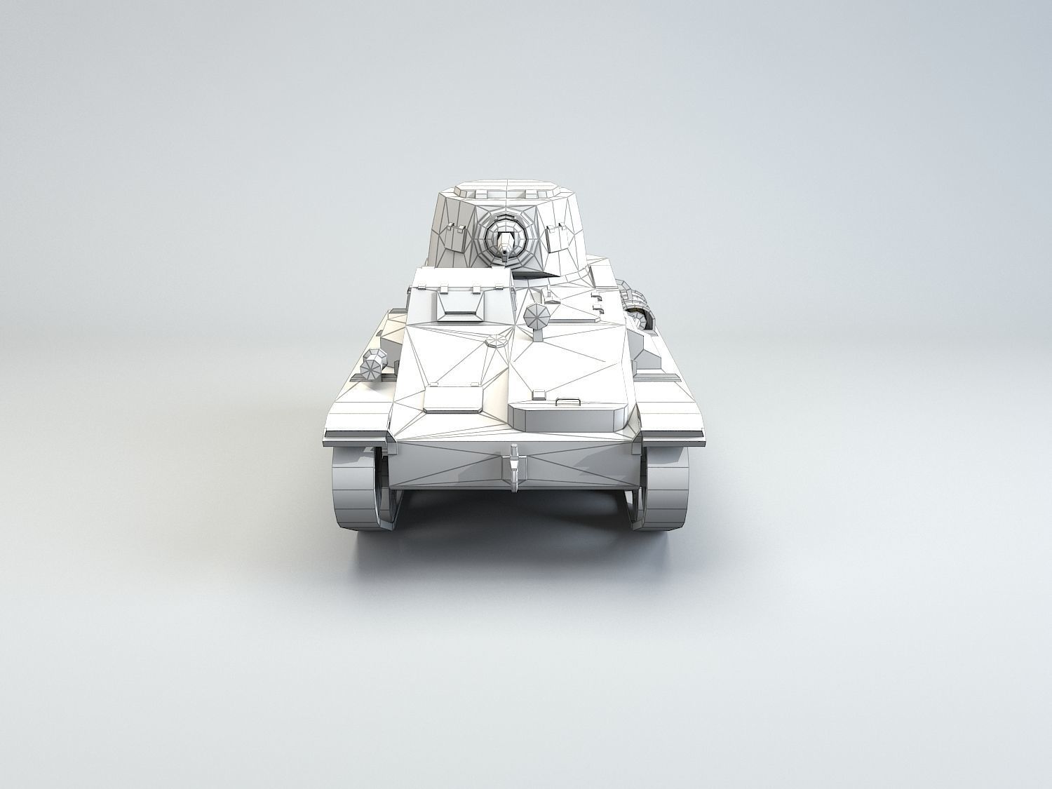 Low Poly Type 94 TK tankette Low-poly 3D model_5