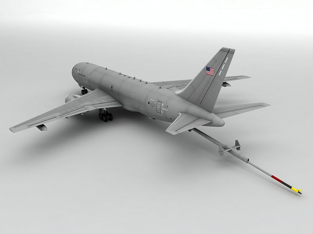 Boeing KC46A Pegasus Military Aircraft Low-poly 3D model_2