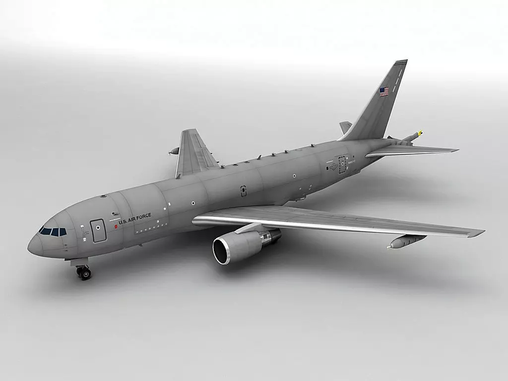 Boeing KC46A Pegasus Military Aircraft Low-poly 3D model_0