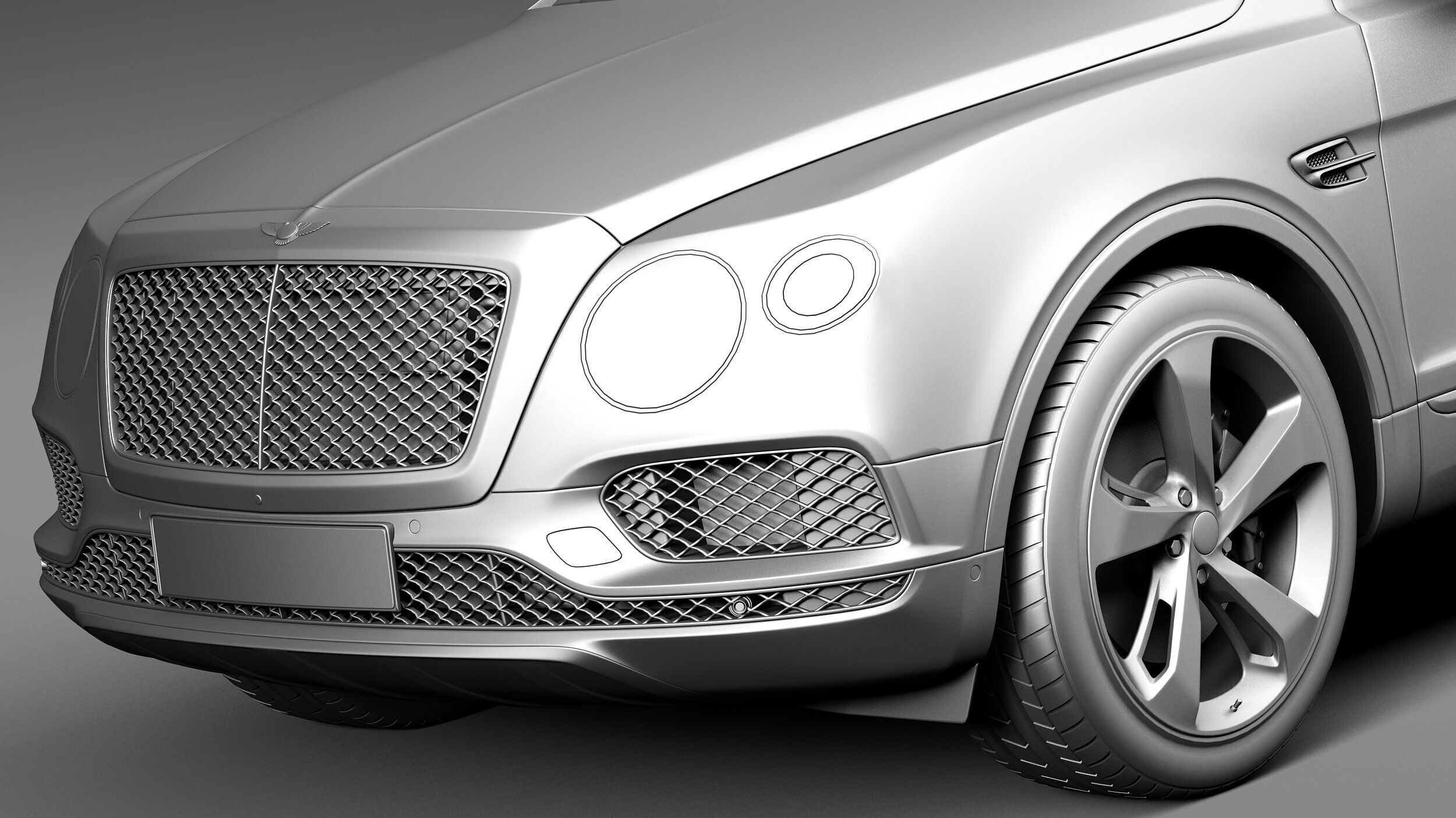 Bentley Bentayga 2016 3D model_10