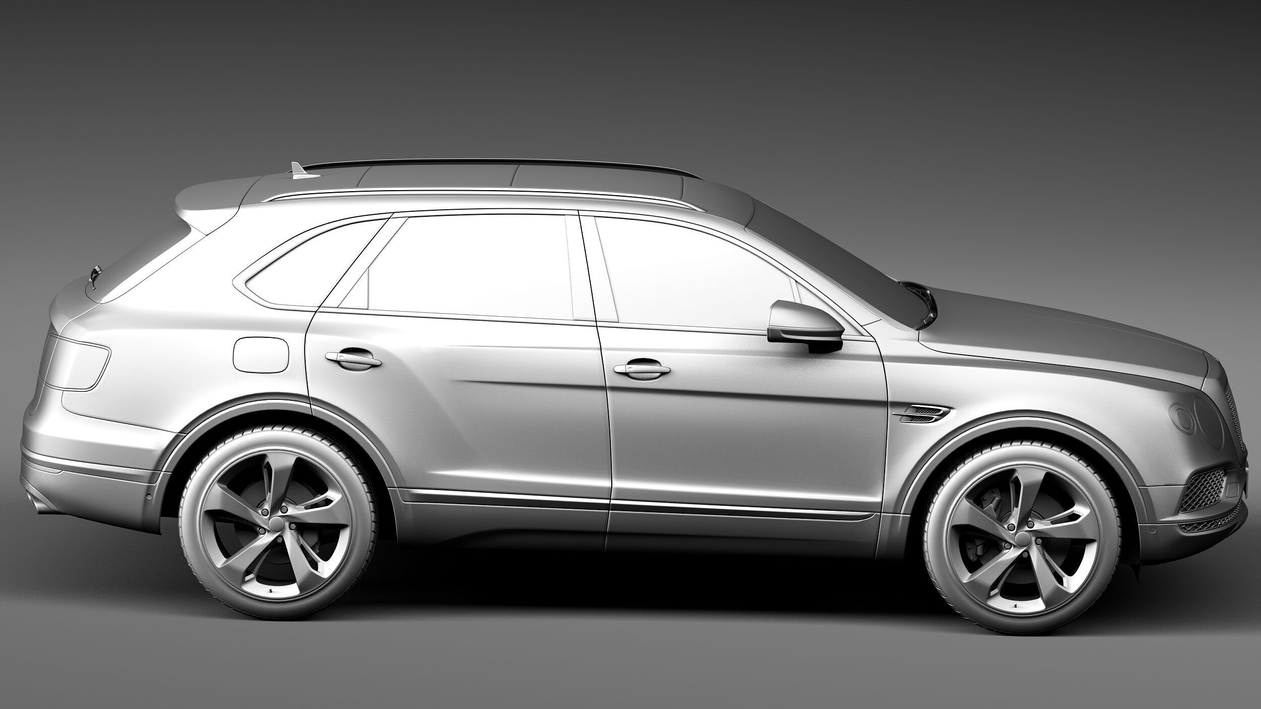 Bentley Bentayga 2016 3D model_14
