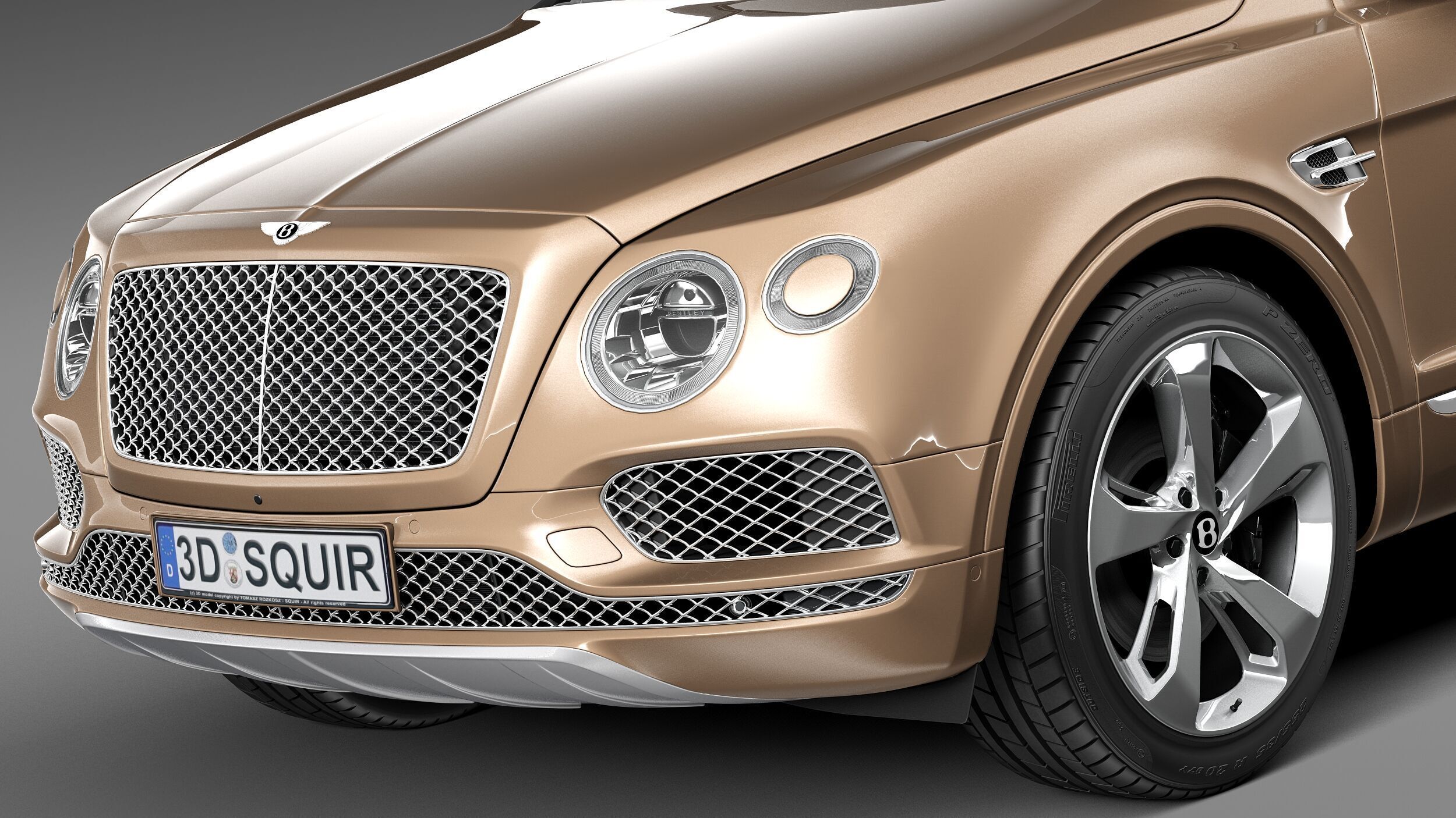 Bentley Bentayga 2016 3D model_2