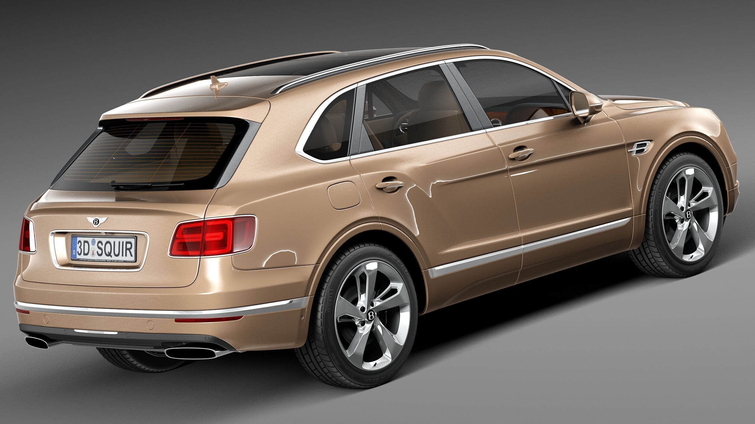 Bentley Bentayga 2016 3D model_4