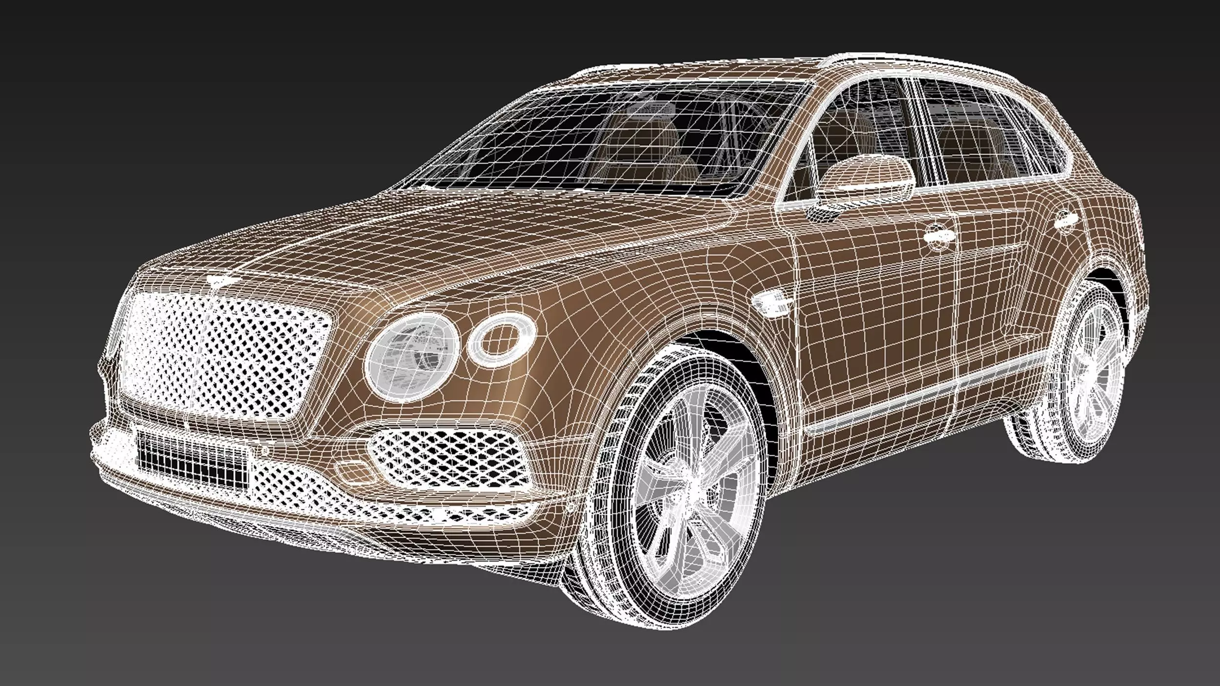 Bentley Bentayga 2016 3D model_16