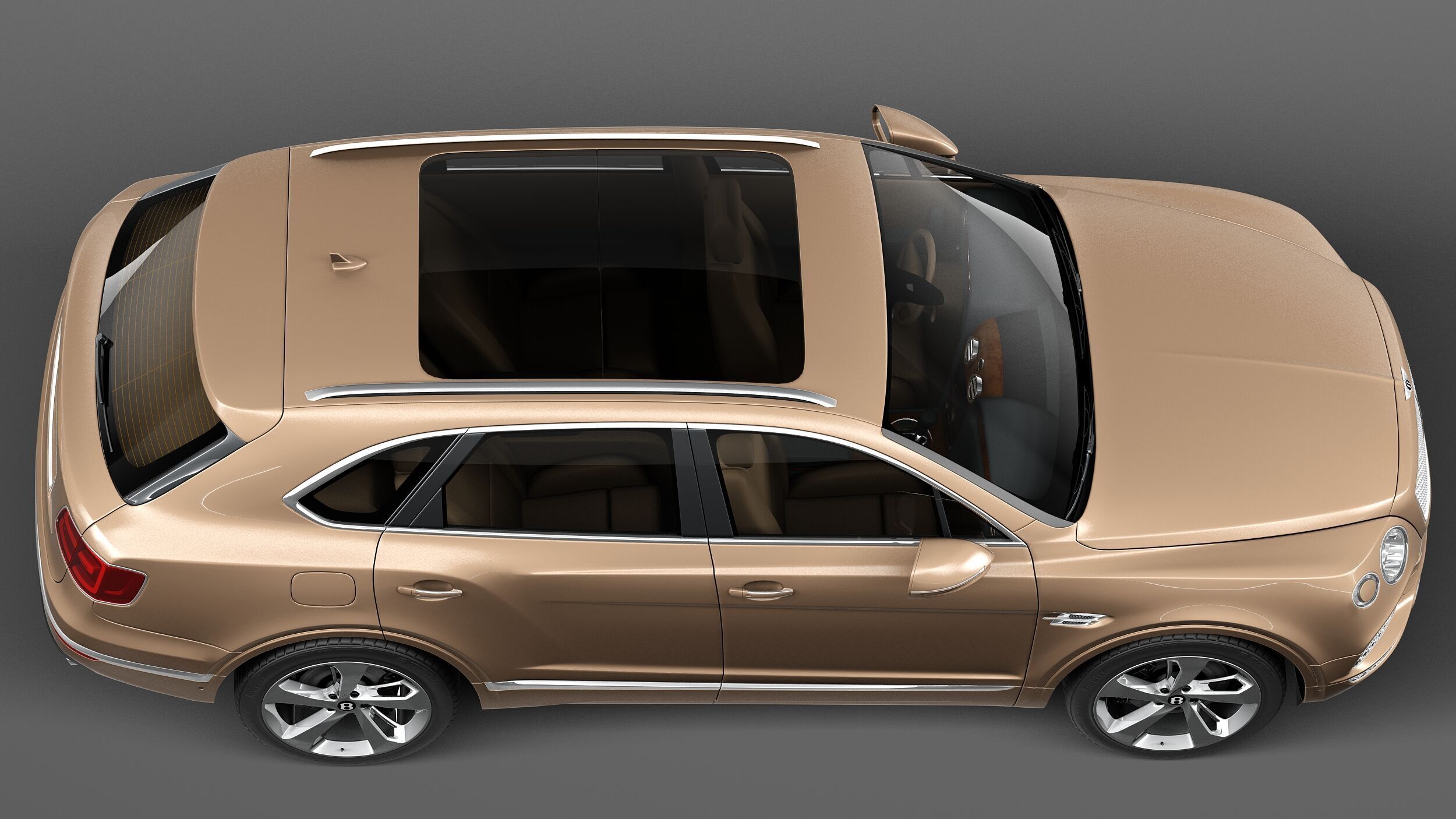 Bentley Bentayga 2016 3D model_7