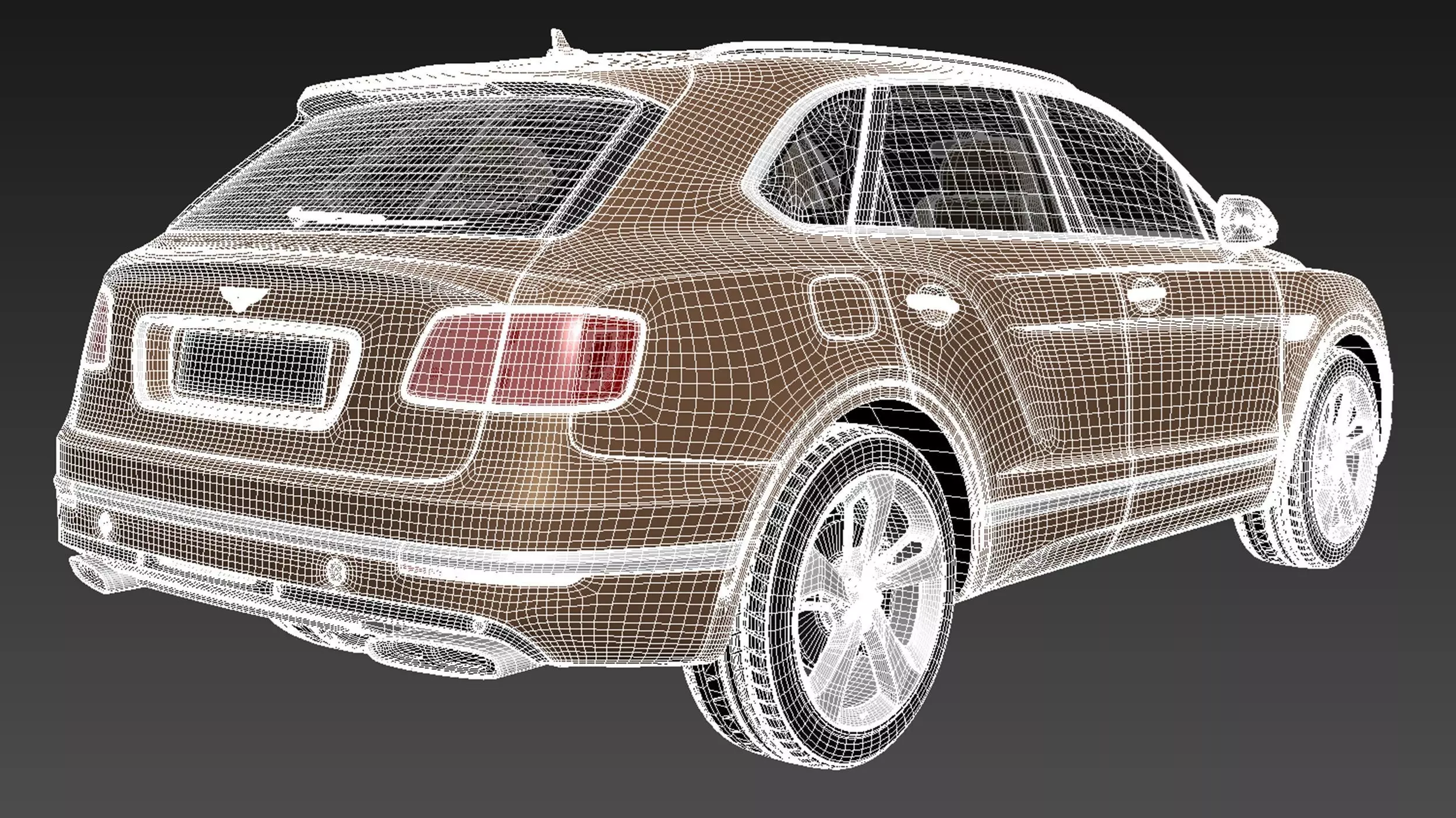 Bentley Bentayga 2016 3D model_19
