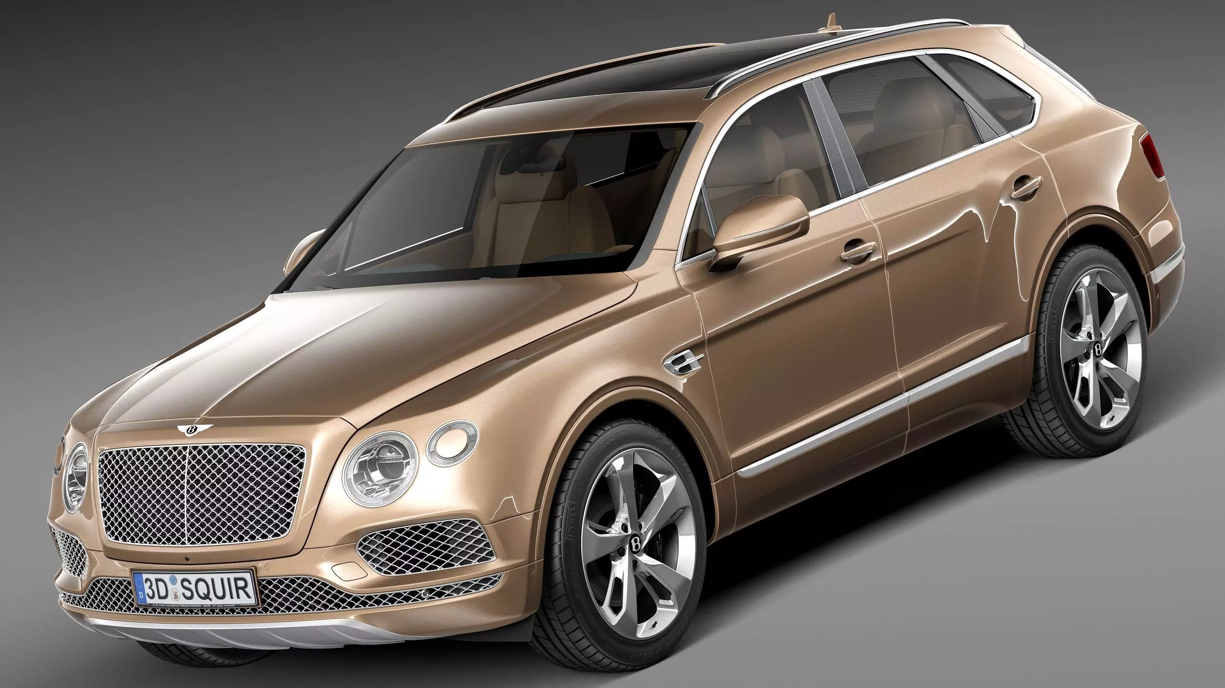 Bentley Bentayga 2016 3D model_0