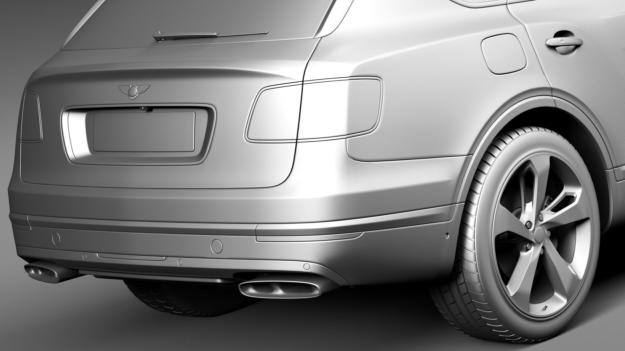 Bentley Bentayga 2016 3D model_11