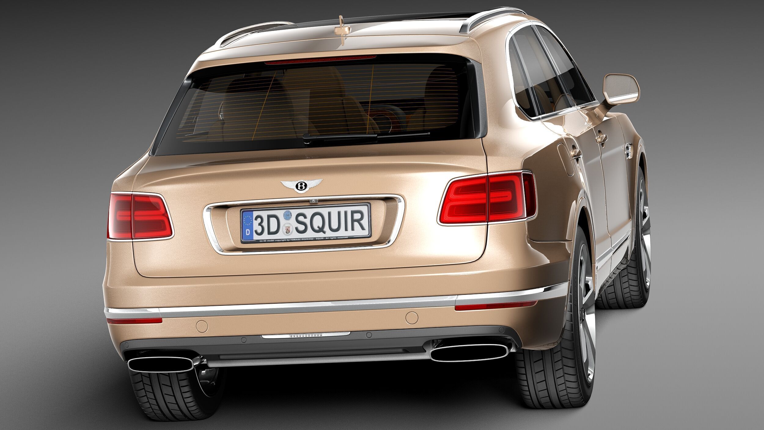 Bentley Bentayga 2016 3D model_5