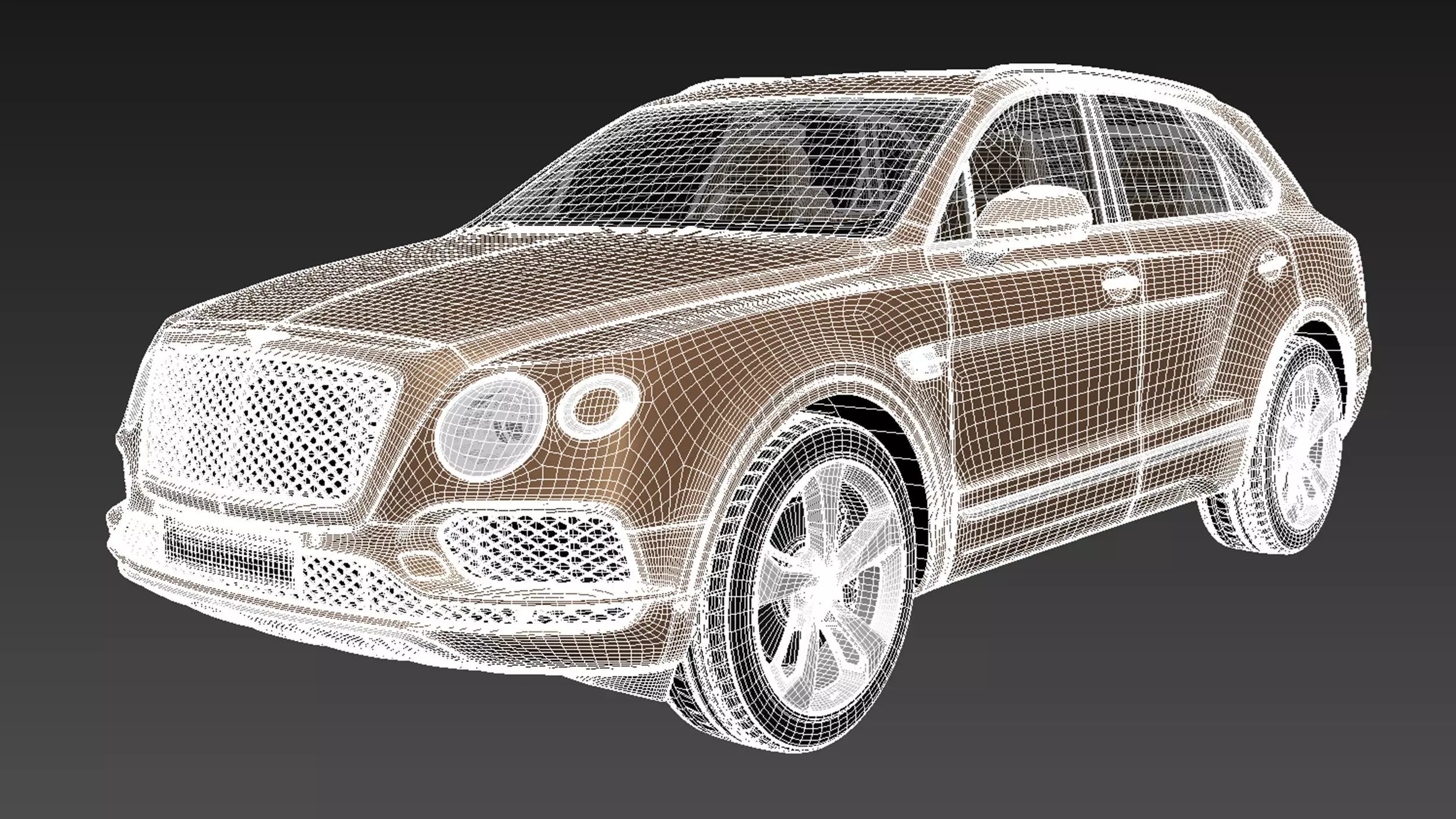 Bentley Bentayga 2016 3D model_18