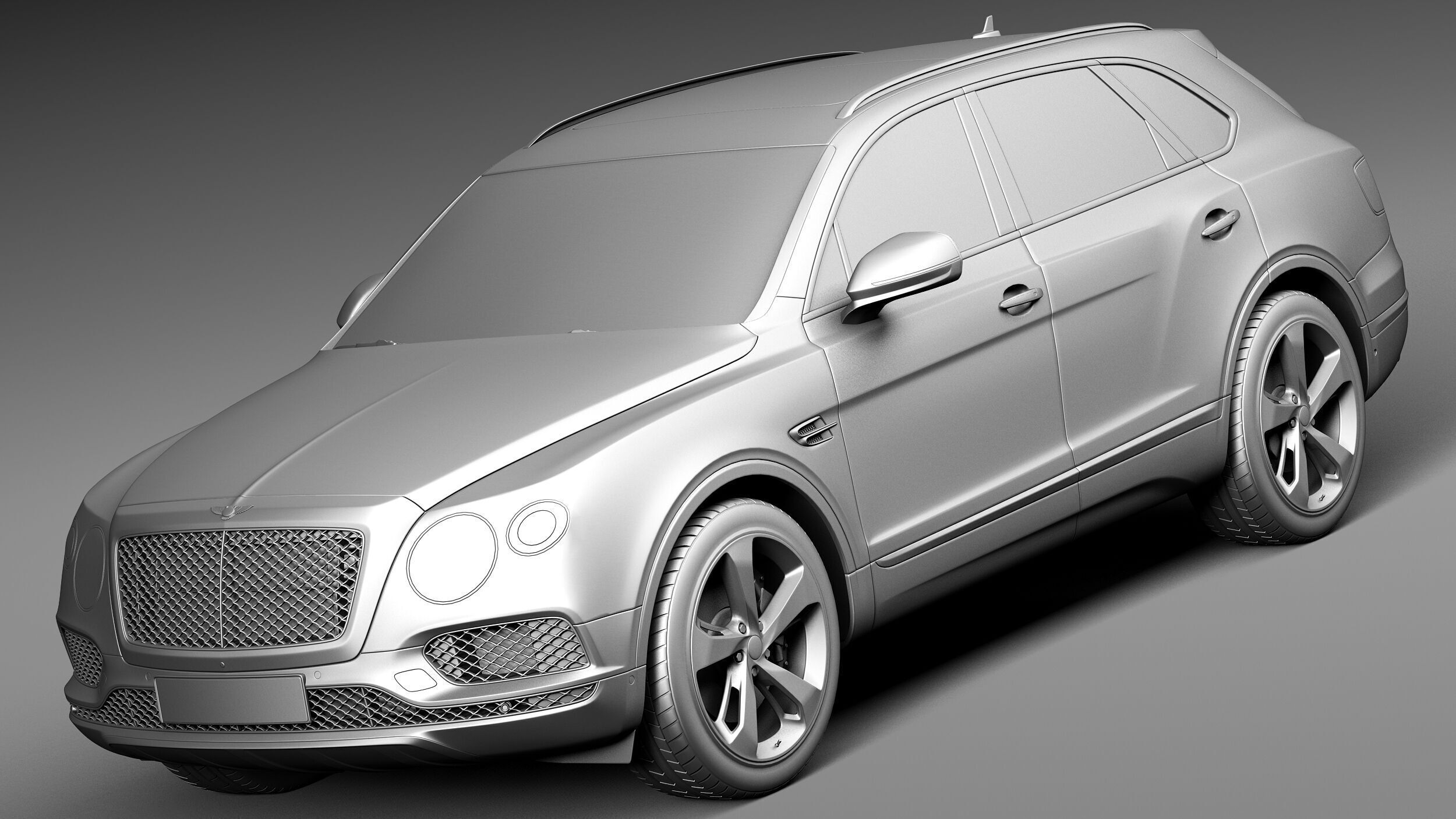 Bentley Bentayga 2016 3D model_8