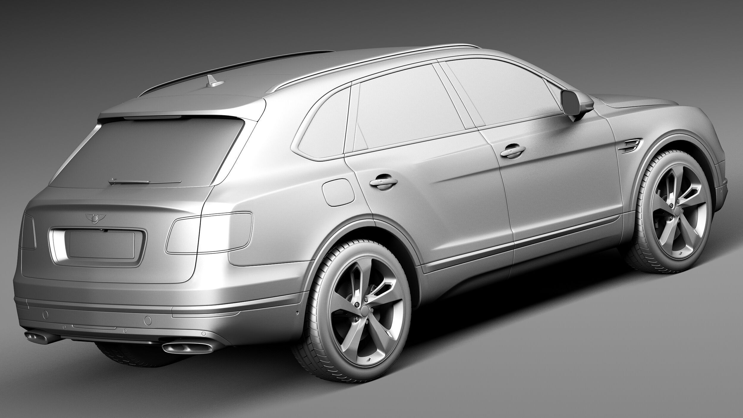 Bentley Bentayga 2016 3D model_12