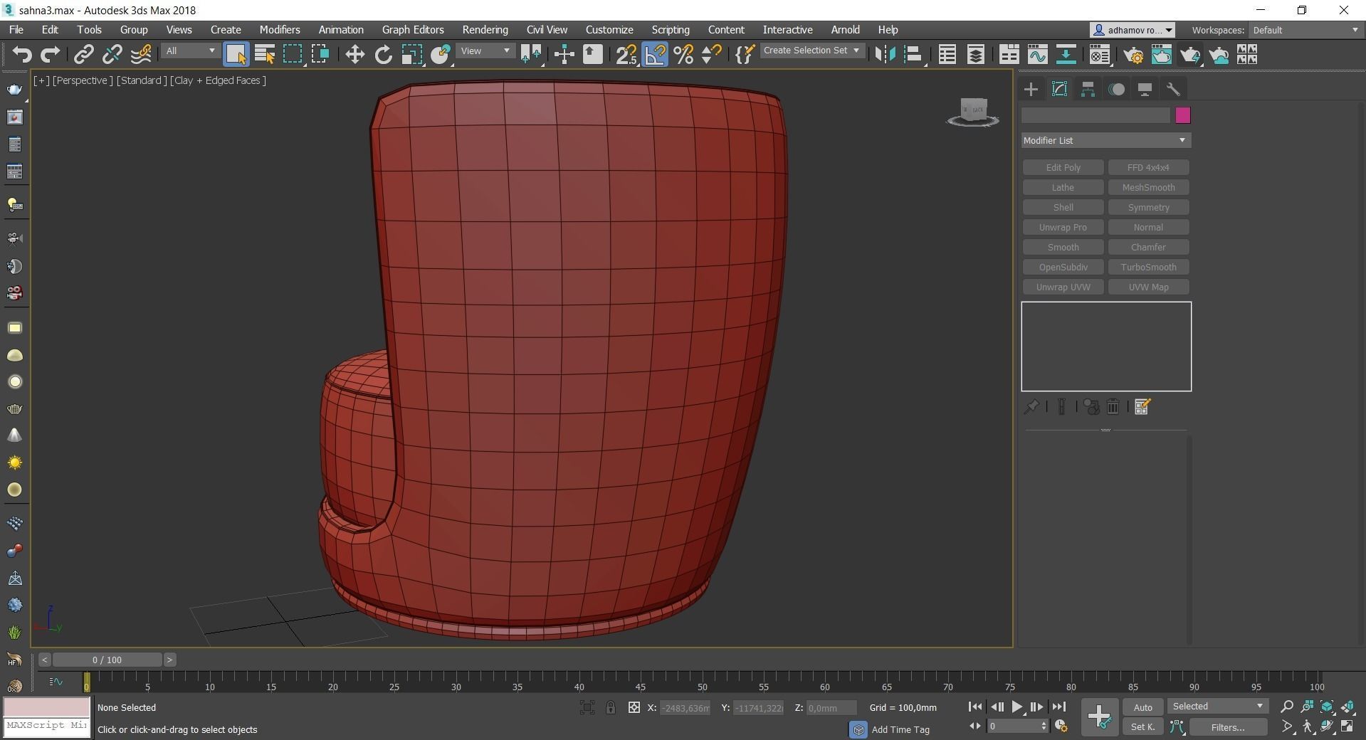 Armchair Laurent Longhi low poly 3d model Low-poly 3D model_2