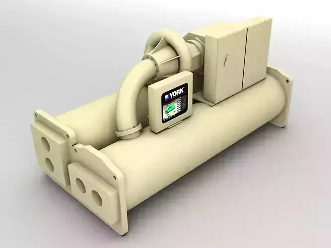 Centrifugal Electric Drive Chiller Low-poly 3D model