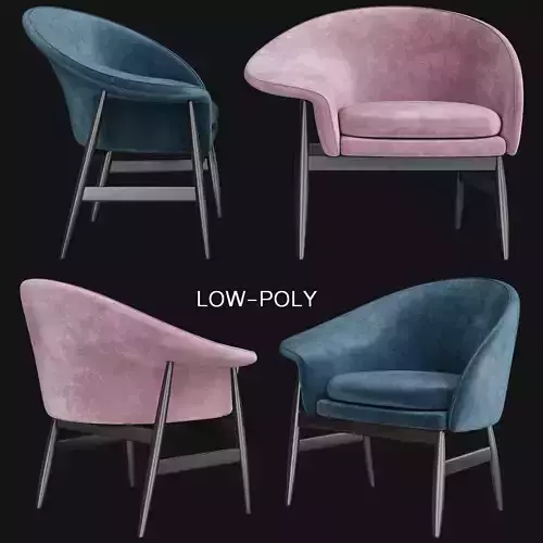 Hans Olsen Fried Egg low poly 3d model