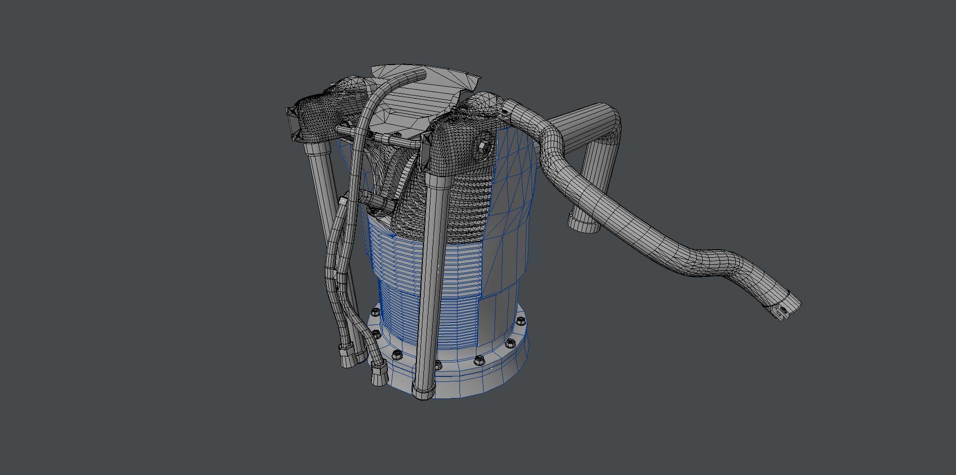 R-1830 Twin Wasp Aircraft Engine 3D model_33