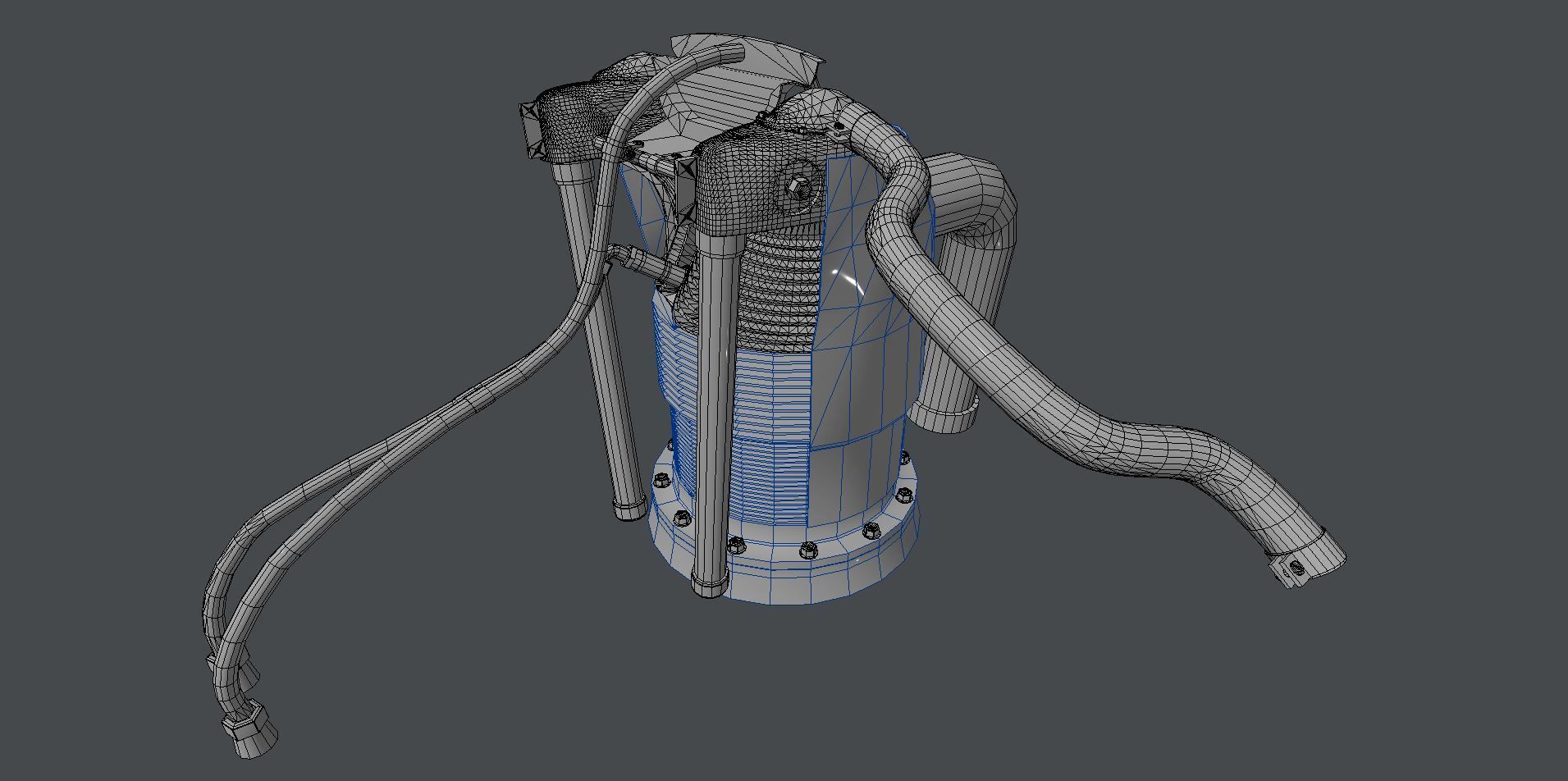 R-1830 Twin Wasp Aircraft Engine 3D model_34