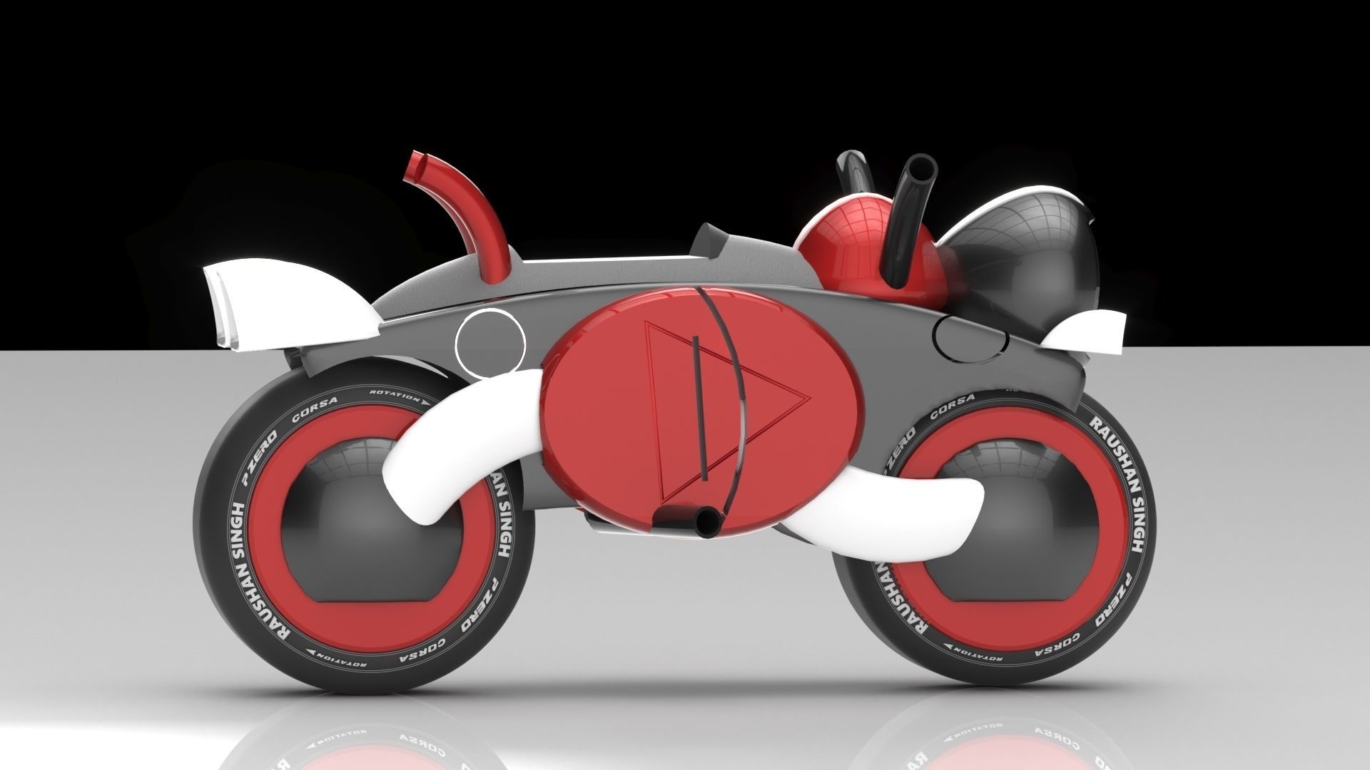 Sci Fi Bike 3D model_4