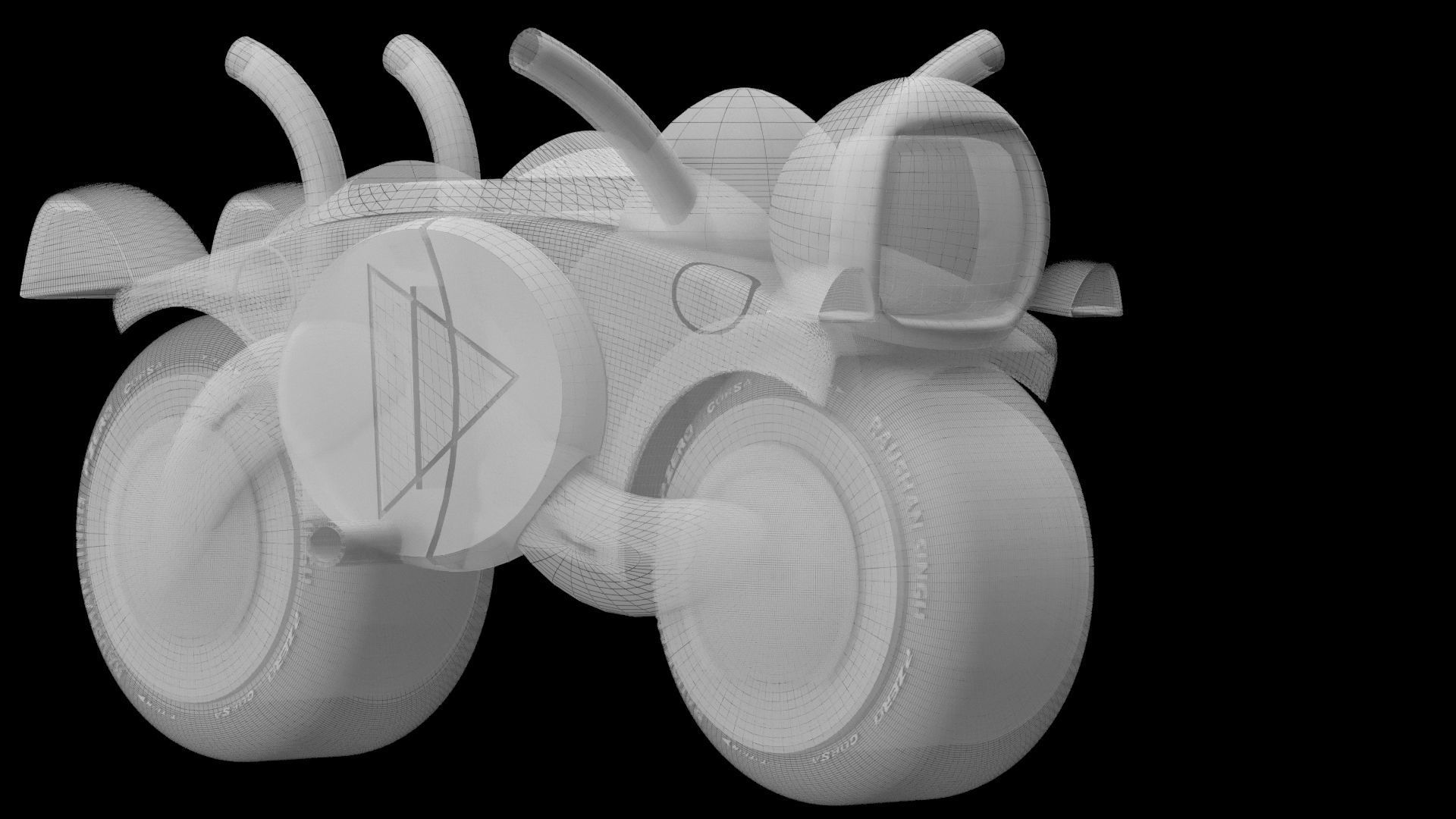 Sci Fi Bike 3D model_7