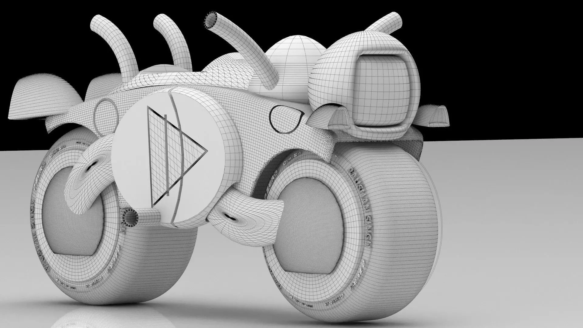 Sci Fi Bike 3D model_0