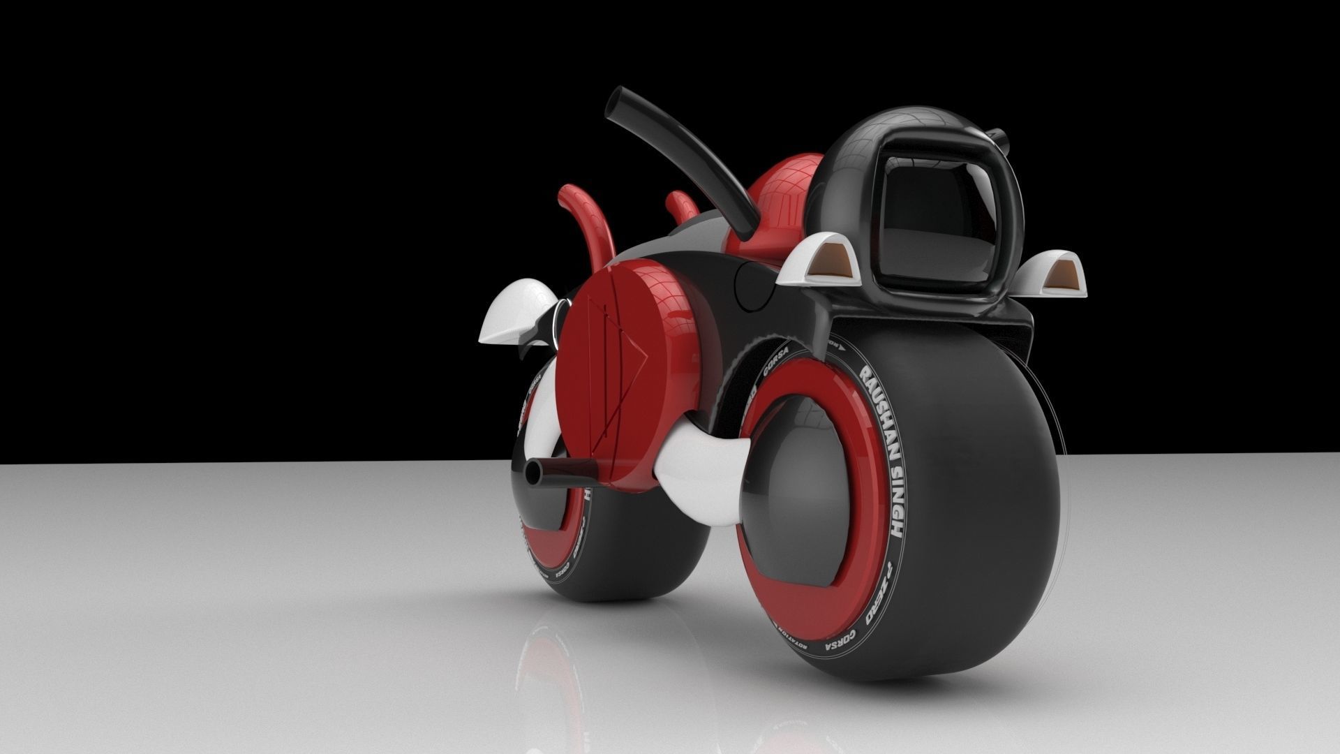 Sci Fi Bike 3D model_1