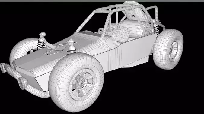 PUBG Buggy 3D model