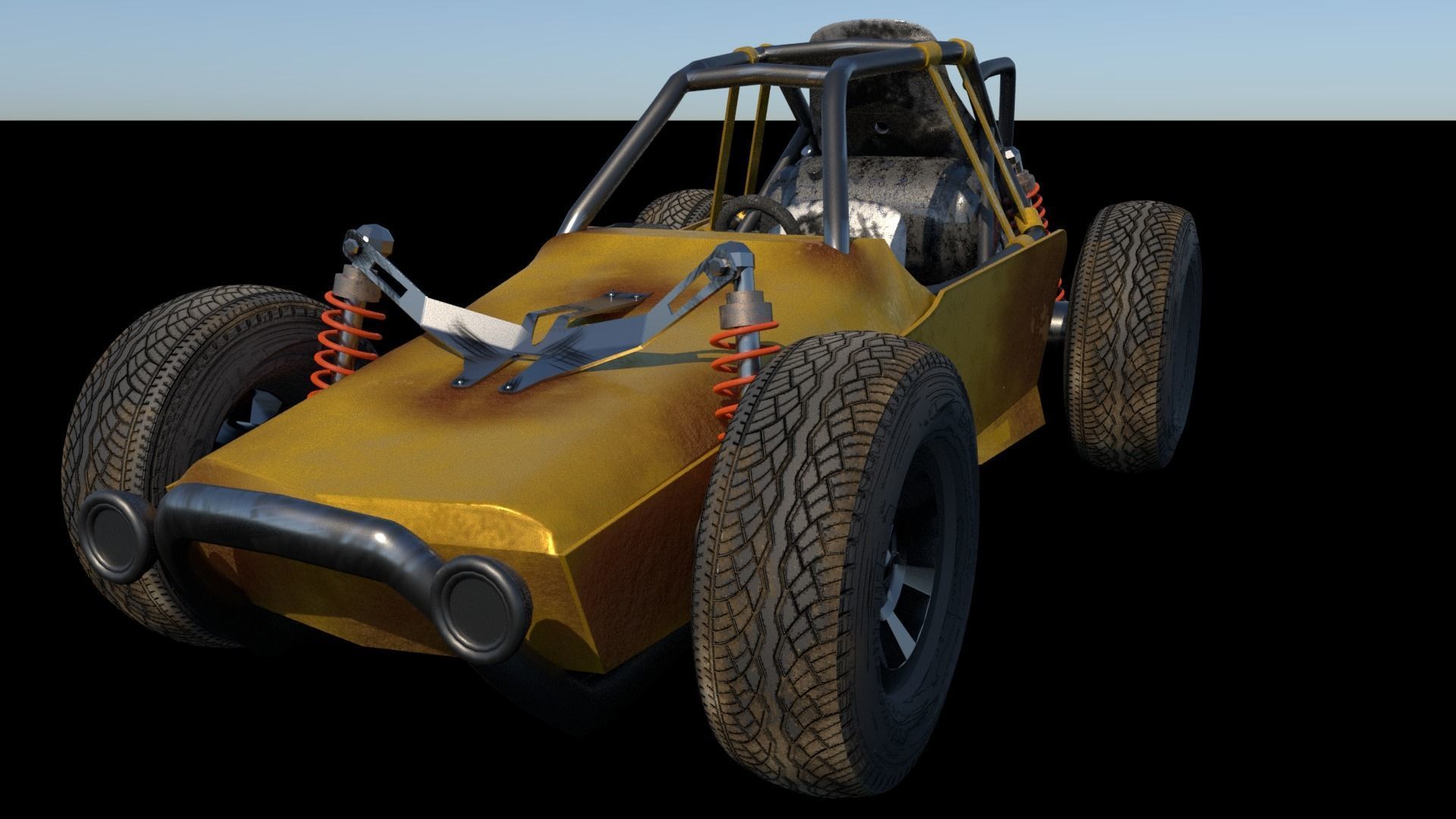 PUBG Buggy 3D model_5