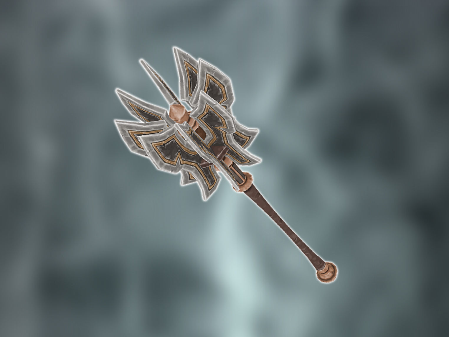 Fantasy Armory -  Two-Handed Heavy Mace Low-poly 3D model_1