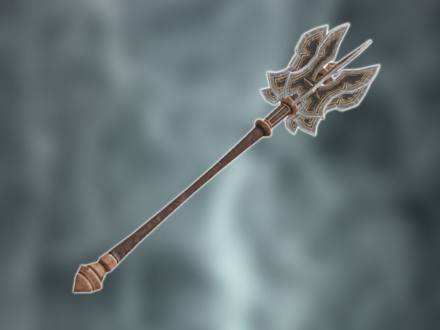 Fantasy Armory -  Two-Handed Heavy Mace Low-poly 3D model_2
