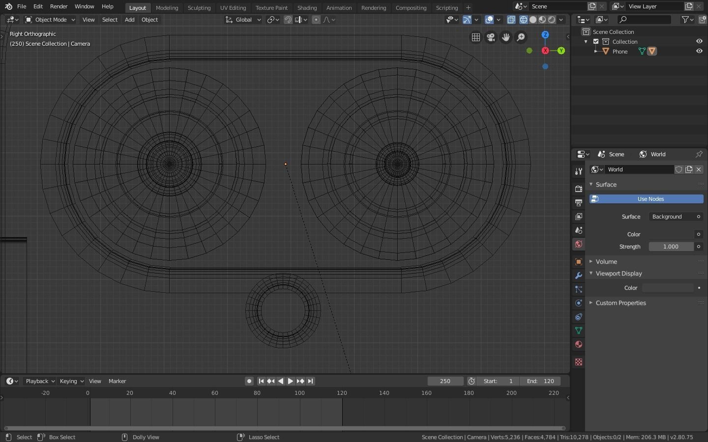3D Smartphone iphone case Low-poly 3D model_10