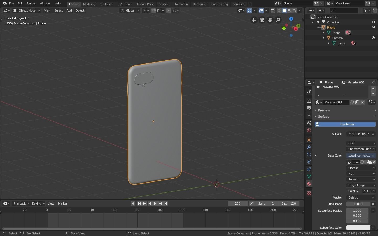3D Smartphone iphone case Low-poly 3D model_12