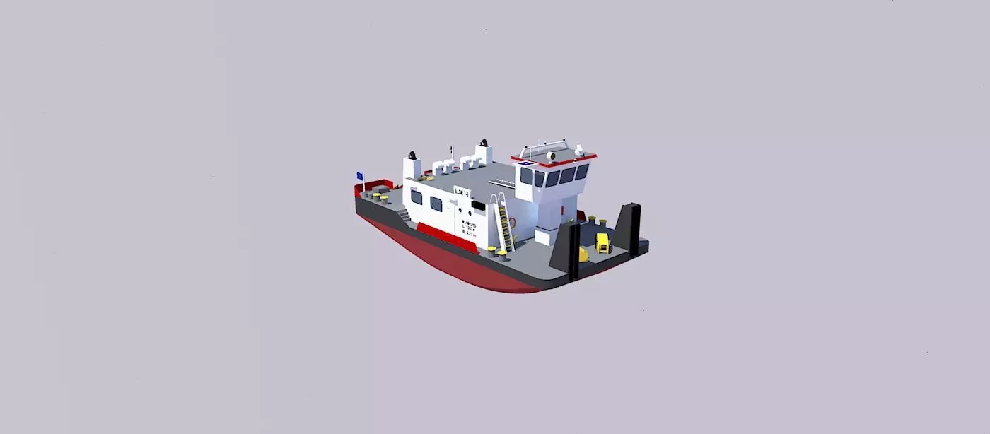 Push Boat  3D model_0