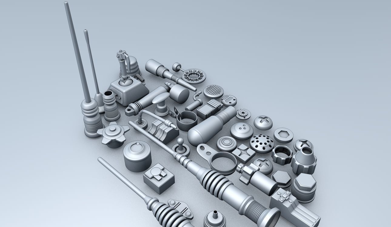 Technic Part Set 2 3D model_5