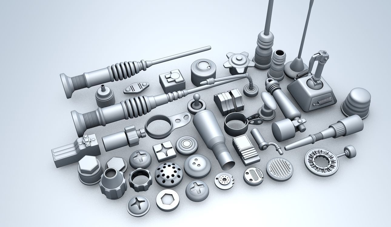 Technic Part Set 2 3D model_3