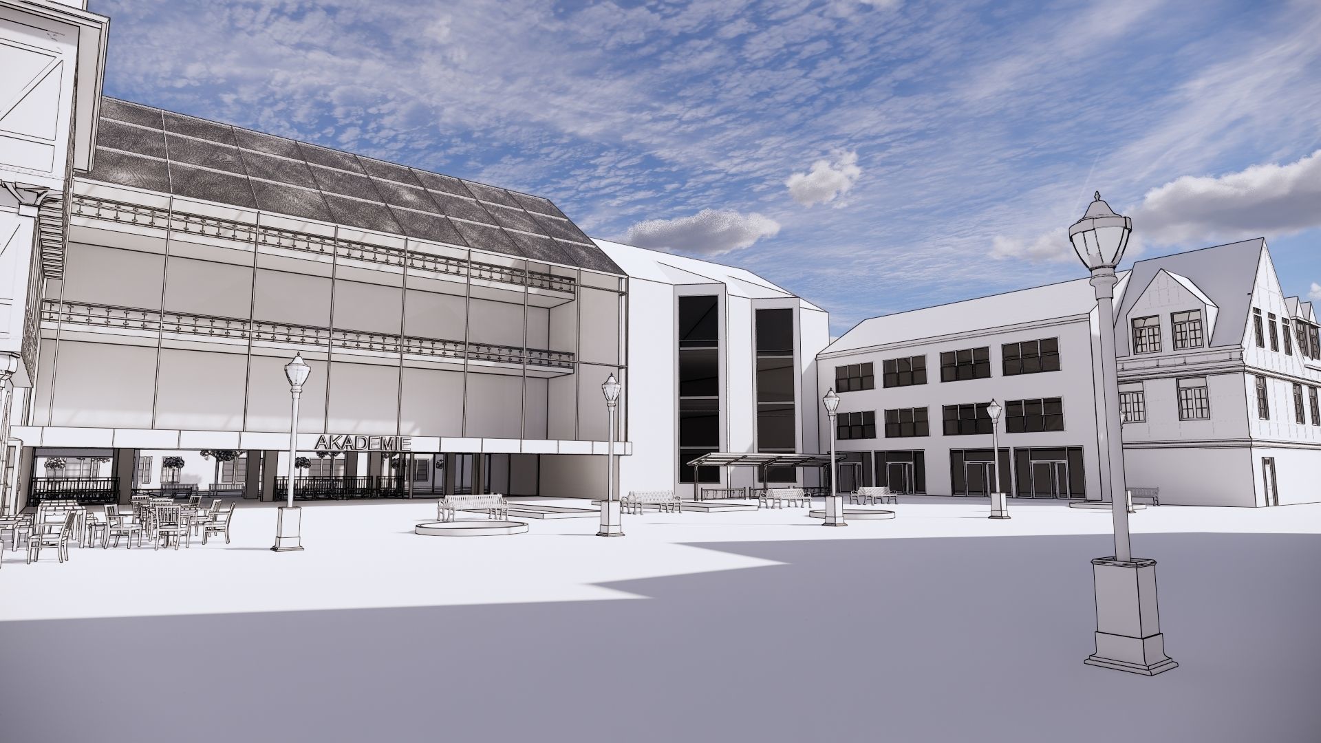 old europe streets 3 3D model 3D model_4