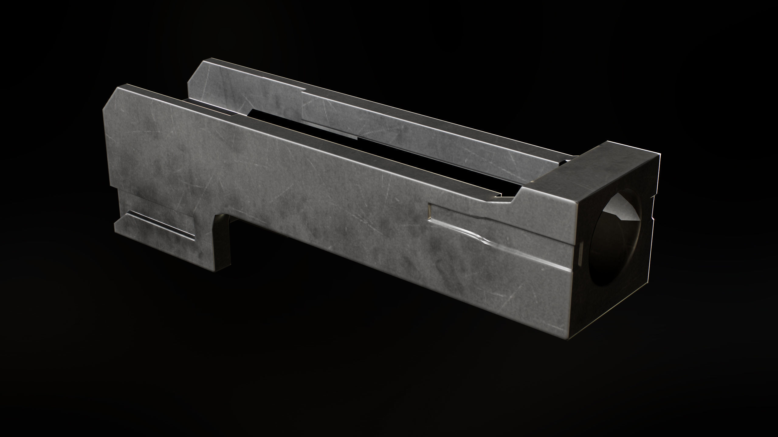 M2 Browning Heavy Machine Gun Low-poly 3D model_21