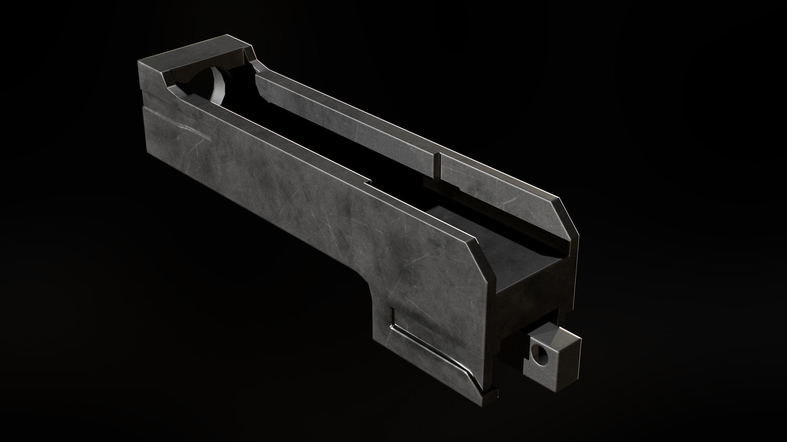 M2 Browning Heavy Machine Gun Low-poly 3D model_22