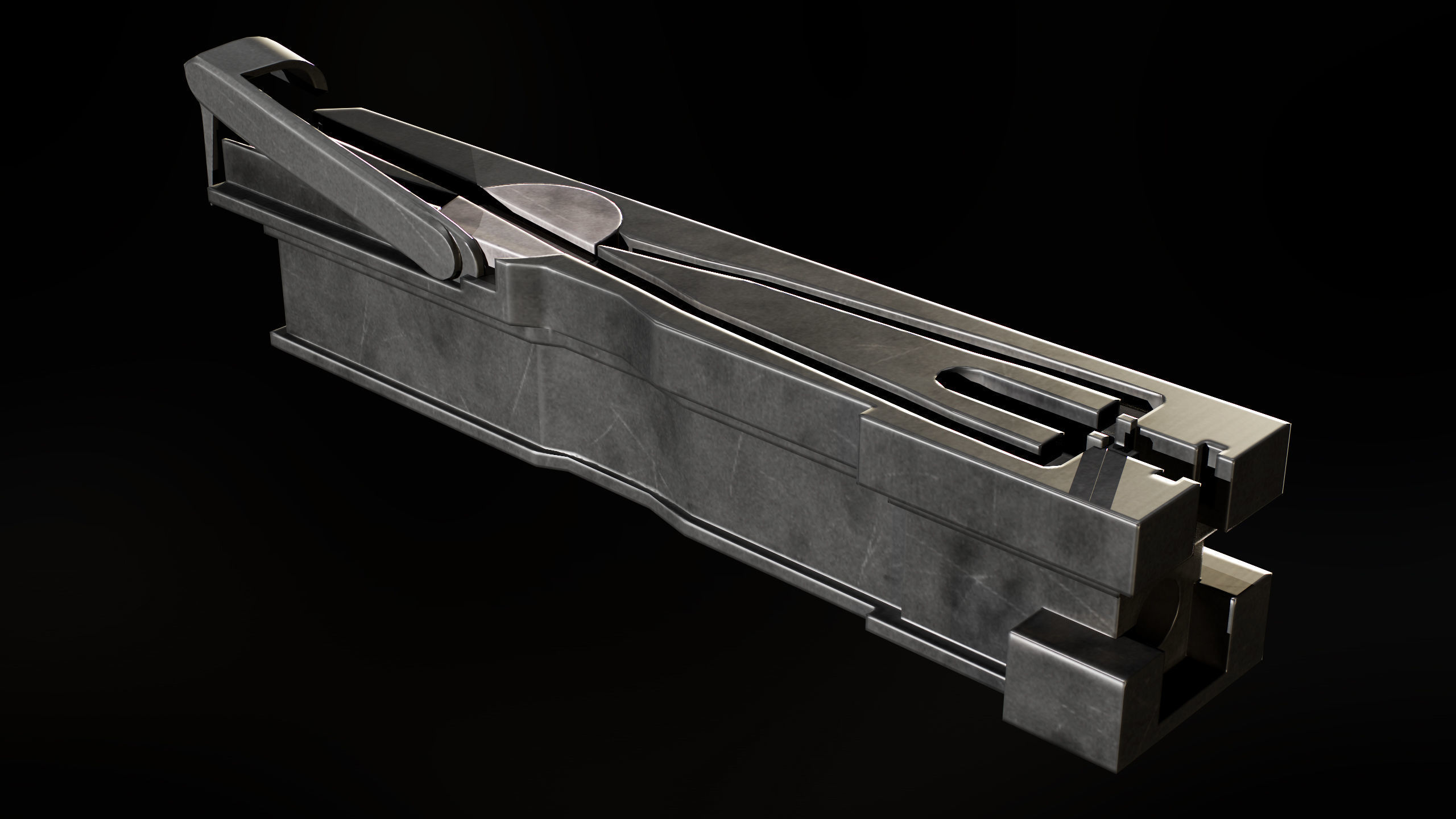 M2 Browning Heavy Machine Gun Low-poly 3D model_11