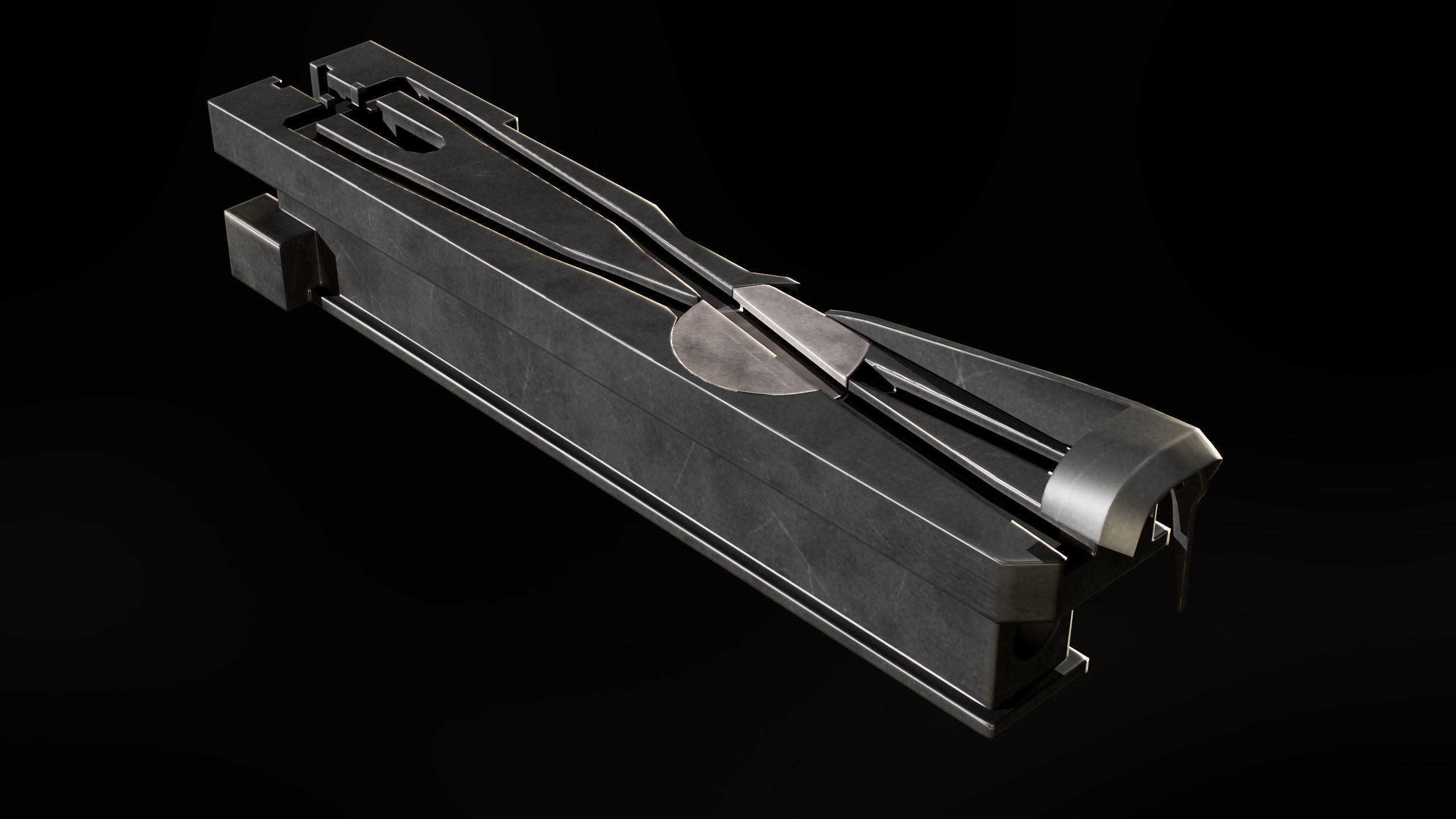 M2 Browning Heavy Machine Gun Low-poly 3D model_12